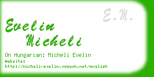 evelin micheli business card